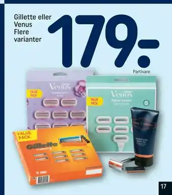 REMA 1000 Gillette eller Venus Flere tilbud