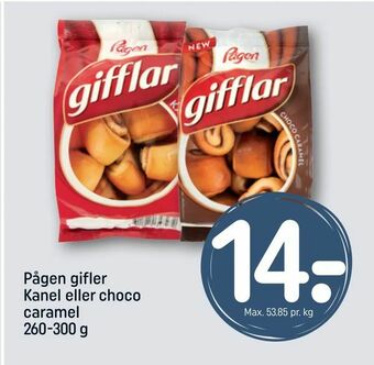 REMA 1000 Pågen gifler Kanel eller choco caramel tilbud