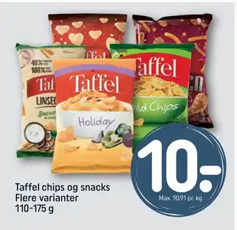REMA 1000 Taffel chips og snacks tilbud