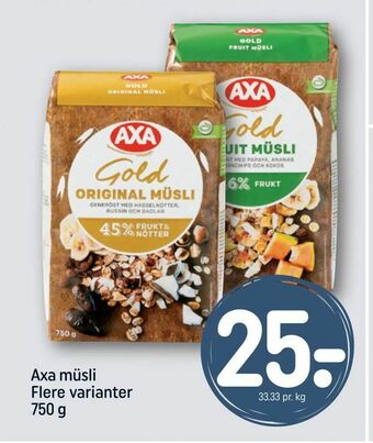 REMA 1000 Axa müsli tilbud