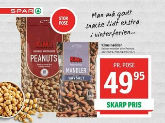 SPAR Kims nødder tilbud