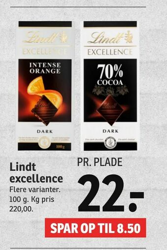 SPAR Lindt excellence tilbud