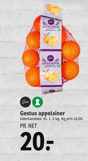 SPAR Gestus appelsiner tilbud