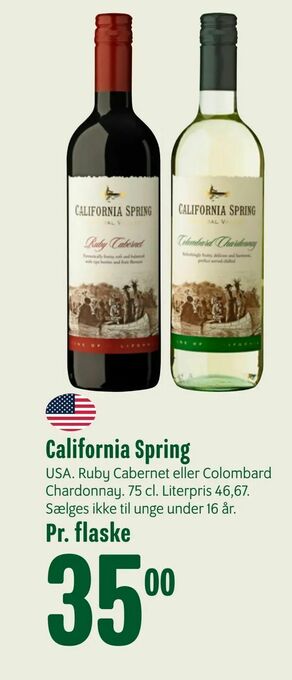Min Købmand California Spring tilbud