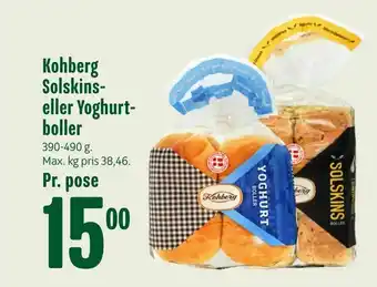 Min Købmand Kohberg Solskins- eller Yoghurt- boller tilbud