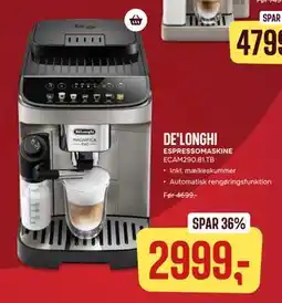 Skousen DE'LONGHI ESPRESSOMASKINE ECAM290.81.TB tilbud