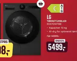 Skousen LG TØRRETUMBLER RHX7010TBB tilbud