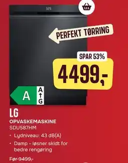 Skousen LG OPVASKEMASKINE SDU587HM tilbud