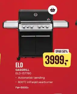 Skousen ELD GASGRILL ELD-157760 tilbud