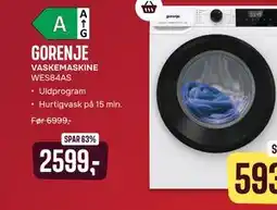 Skousen GORENJE VASKEMASKINE WES84AS tilbud