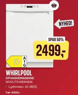 Skousen WHIRLPOOL OPVASKEMASKINE WH2UTD14B4N6W tilbud