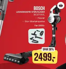 Skousen BOSCH LEDNINGSFRI STØVSUGER BCS711XXL tilbud