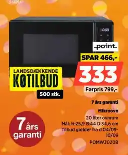 Power Point mikroovn tilbud