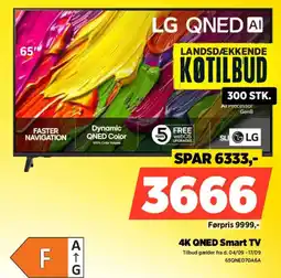 Power Lg qned ai 4k qned smart tv 65" tilbud