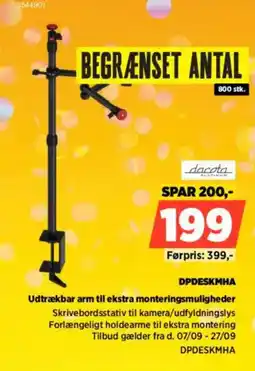 Power Dacota udtrækbar arm tilbud