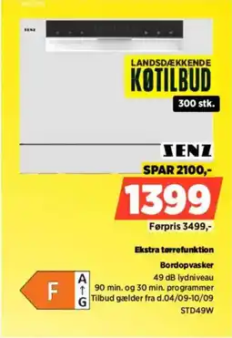 Power Senz bordopvasker tilbud