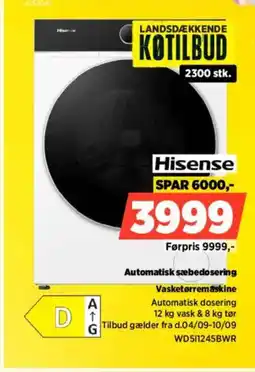 Power Hisense Vaskerørremaskine tilbud