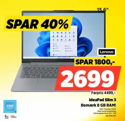 Power Lenovo IdeaPad Slim 3 tilbud