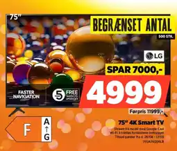 Power LG 75" 4K Smart TV tilbud