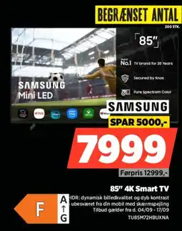 Power Samsung 85" 4K Smart TV tilbud