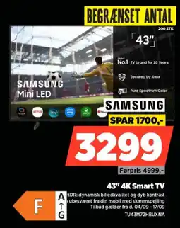 Power Samsung 43" 4K Smart TV tilbud