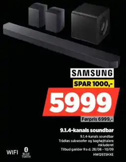 Power Samsung 9.1.4-kanals soundbar tilbud