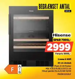 Power Hisense 85 cm vinskab tilbud