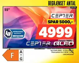 Power Cepter 55" 4K QLED Pro MiniLED tilbud