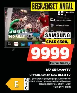 Power Samsung 85" 4K Smart TV tilbud