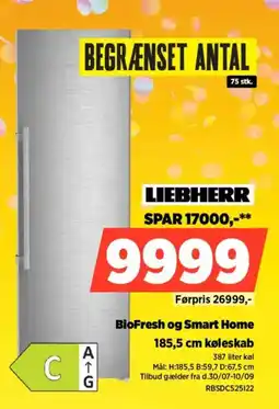 Power Liebherr BioFresh og Smart Home køleskab tilbud
