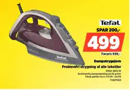 Power Tefal Dampstrygejem tilbud