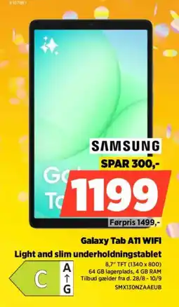 Power Samsung galaxy tab a11 wifi tilbud