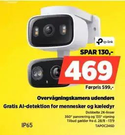 Power Tp-link Overvågningskamera udendørs tilbud