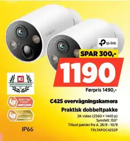 Power Tp-link C425 overvågningskamera tilbud
