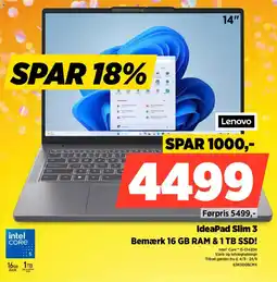 Power Lenovo IdeaPad Slim 3 tilbud