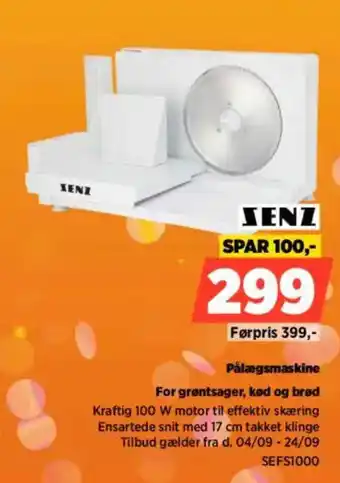 Power Senz pålægsmaskine tilbud