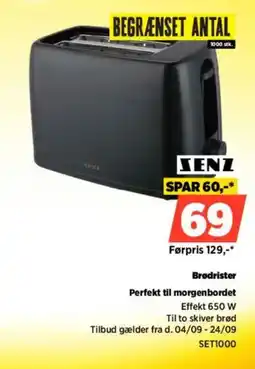 Power Senz brødrister tilbud