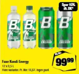 Calle Faxe Kondi Energy tilbud