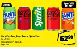 Calle Coca Cola Zero, Fanta Zero el. Sprite Zero tilbud