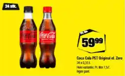 Calle Coca Cola PET Original el. Zero tilbud