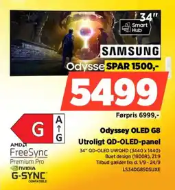 Power Samsung Odyssey OLED G8 tilbud