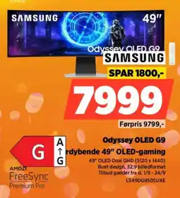 Power Samsung Odyssey OLED G9 tilbud