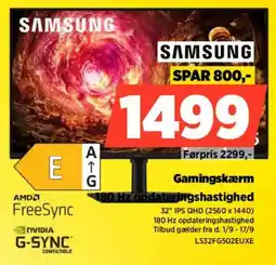 Power Samsung Gamingskærm tilbud