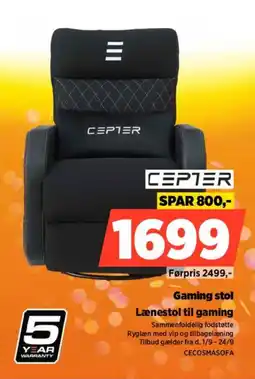 Power Cepter gaming stol tilbud