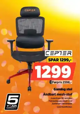 Power Cepter gaming stol tilbud