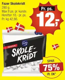 Calle Fazer skole-kridt tilbud