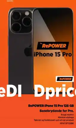 Power RePOWER iPhone 15 Pro 128 GB tilbud