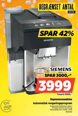 Power Siemens Espressomaskine tilbud