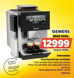 Power Siemens Kaffemaskine tilbud