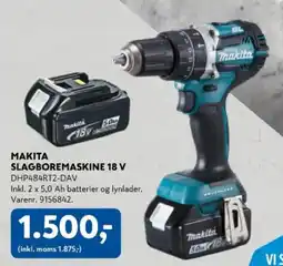 Davidsen Makita slagboremaskine 18 v tilbud